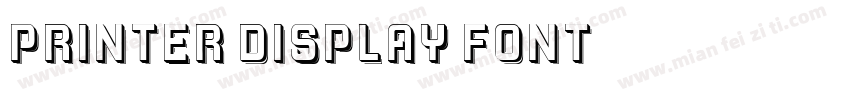Printer Display Font字体转换